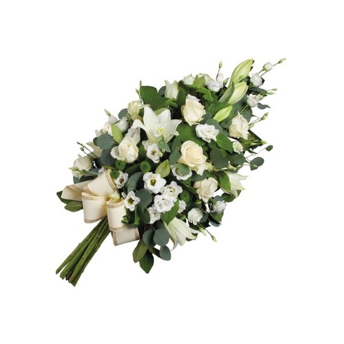 GERBE DE FLEURS DEUIL PINS-JUSTARET